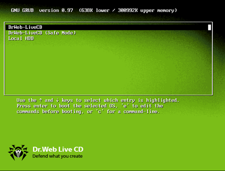 Скрин Dr.Web LiveCD 6.0.2