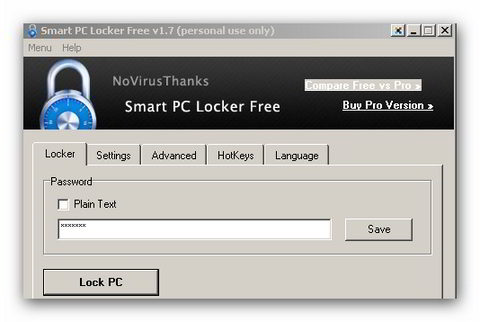 Скрин Smart PC Locker Free