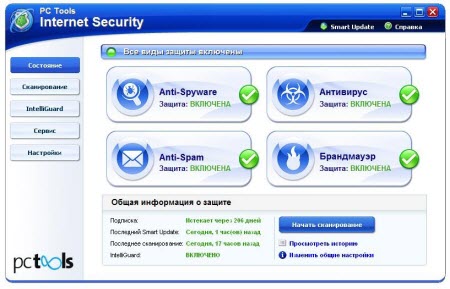 Скрин PC Tools Internet Security Suite 2009