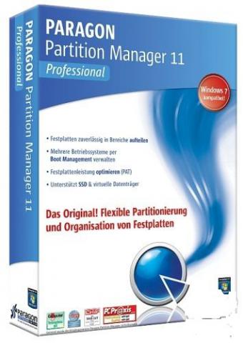 Скрин PARAGON Partition Manager 9.0 Pro Rus