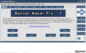 Скрин программу для создания баннеров Banner Maker Pro 7.0.5 Rus